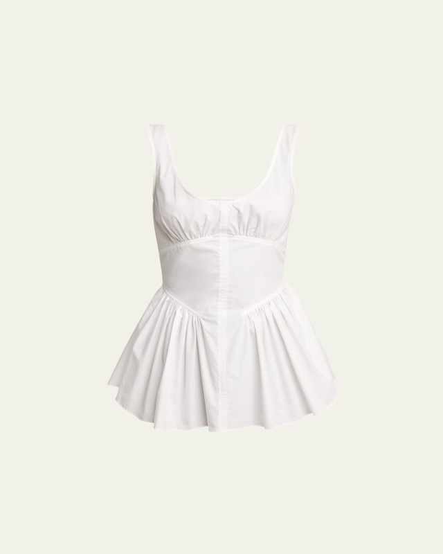 Bader Sleeveless Stretch Poplin Top